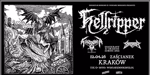 HELLRIPPER + Schizophrenia, Sarcator \/ 12.04.26 \/ Za\u015bcianek, Krak\u00f3w