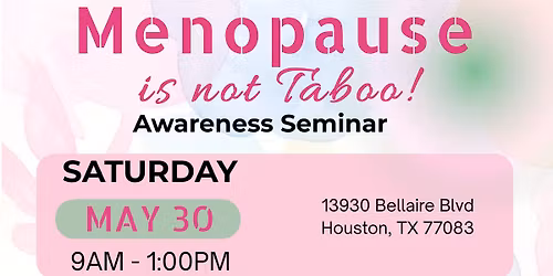 Seminar: Menopause is not a Taboo!