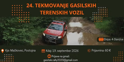 24. TEKMOVANJE GASILSKIH TERENSKIH VOZIL 2026 