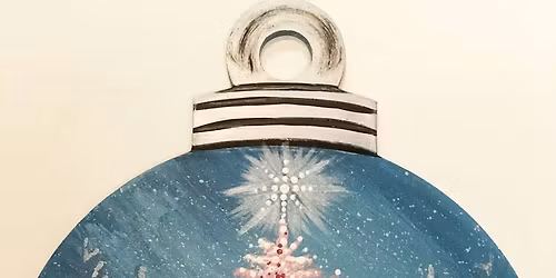 Paint and Sip: All Aglow - Large Wooden Ornament Door Decor