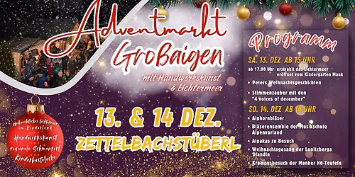 Adventmarkt Gro\u00dfaigen - Handkunstwerkmarkt