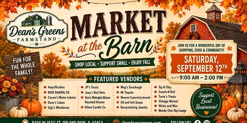 Dean's Greens FALL Market at the Barn Event