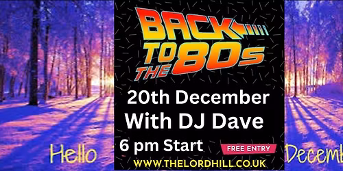 Back to The 80s PARTY NIGHT