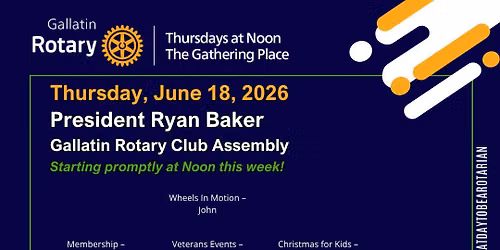 June 18 - Club Assembly