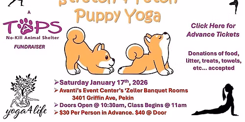 Stretch & Fetch Puppy Yoga to Benefit TAPS