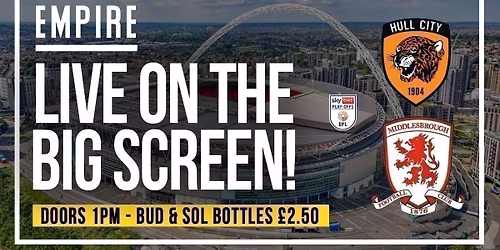 Boro vs. Hull - LIVE! 