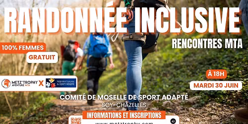 \ud83c\udf3f Randonn\u00e9e inclusive avec F\u00e9d\u00e9ration Fran\u00e7aise Sport Adapt\u00e9 Moselle
