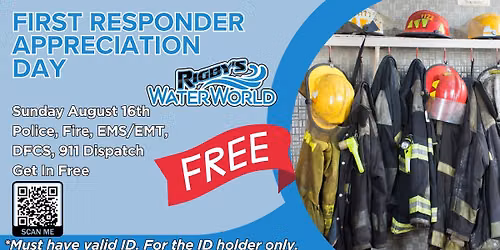 Free Entry: First Responder Appreciation Day at Rigby's Water World