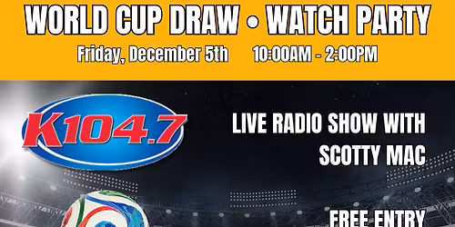 World Cup Draw Watch Party!