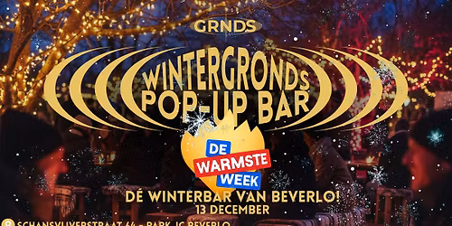 WINTERGRONDS POP-UP BAR - BEVERLO | ACTIE VOOR DE WARMSTE WEEK