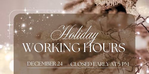 Holiday Working Hours