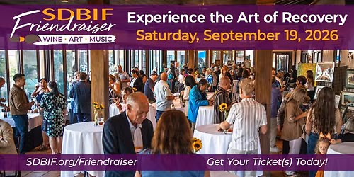 SDBIF Friendraiser: The ART of Recovery\u2014A Special Night for Friends of Brain Injury Recovery
