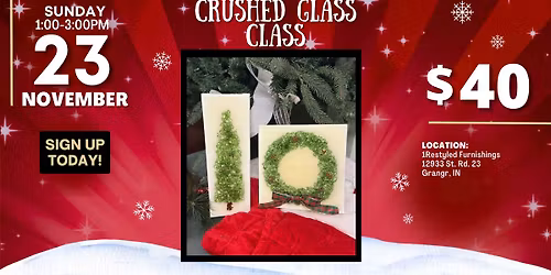 Crushed Glass Holiday Art Class \u2728\ud83c\udf84