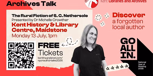 FREE Kent Archives Lunchtime Talk with Dr Michelle Crowther | The Rural Fiction of S.C Nethersole