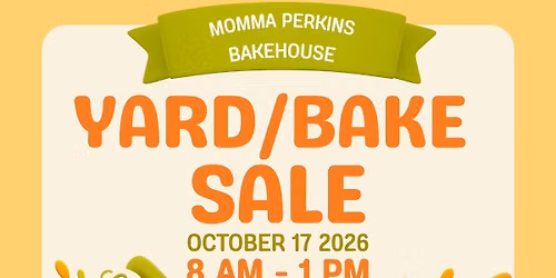 Bakery Pop Up\/ Yard Sale