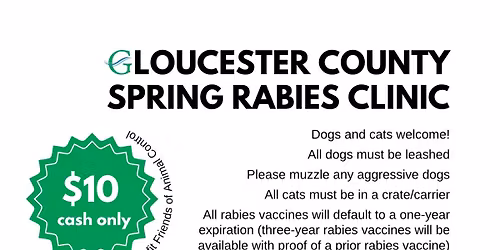 May 2nd Rabies Clinic!