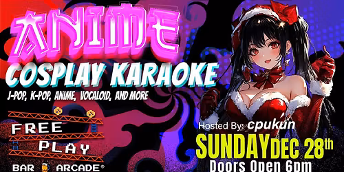 Anime Cosplay Night @ Freeplay Worcester - Sunday December 28th