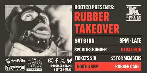 BootCo Presents: RUBBER TAKEOVER