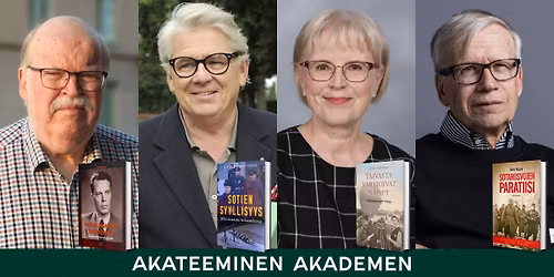 Akateemisen Kohtaamispaikalla Matti Pesola, Lasse Lehtinen, Seija Paasonen ja Antti Kujala