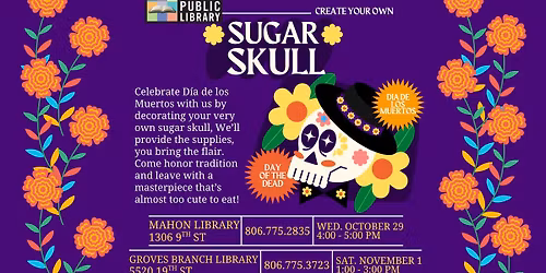 Sugar Skull Craft at Mahon Library