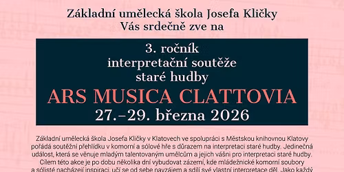3. ro\u010dn\u00edk Ars musica Clattovia