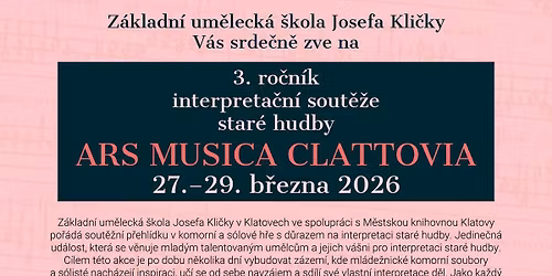 3. ro\u010dn\u00edk Ars musica Clattovia