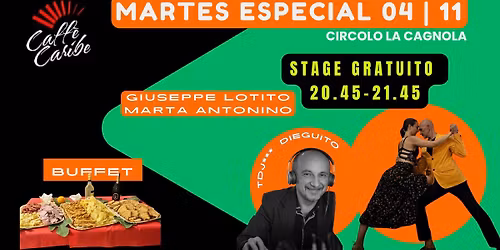 MARTES ESPECIAL CON STAGE GRATUITO DEI MAESTRI LOTITO+ANTONINO! MUSICALIZZA TDJ DIEGUITO!