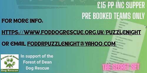 Puzzle Night in support of FOD Dog Rescue