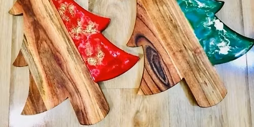 Holiday Crafting - Resin Christmas Tree Board