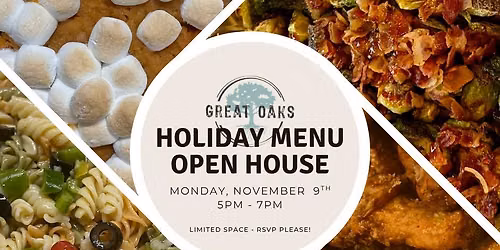 Holiday Menu Open House