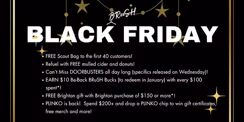 Black Friday at BRuSH Boutique