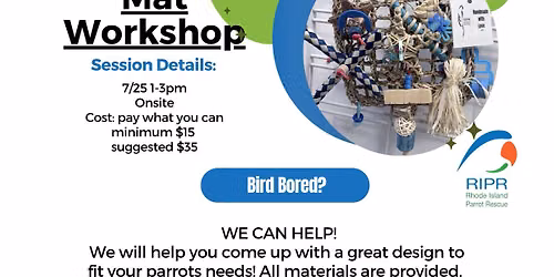 RIPR\u2019s Summer Activity Mat Workshop