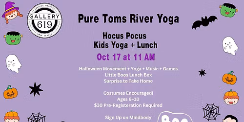 Hocus Pocus Kids Yoga + Lunch at Gallery619