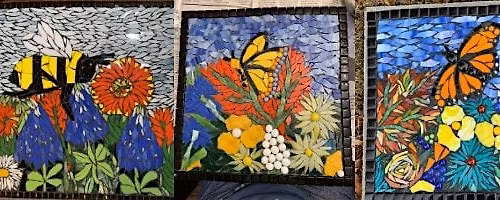 Create a mosaic stepping stone or birdbath for your garden