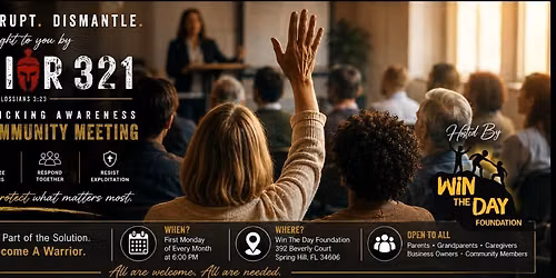 Monthly Awareness Meeting - Open To The Public!