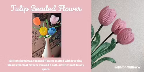 Tulip Beaded Flower