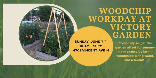 Woodchip Workday at Victory Community Garden