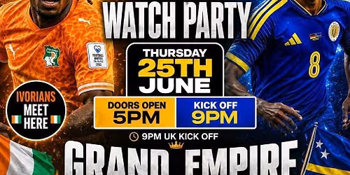 Ivory Coast VS Curacao Official - Watch Party