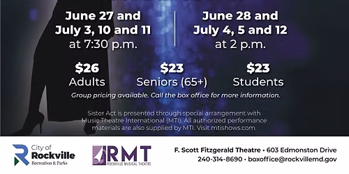 Rockville Musical Theatre presents "Sister Act" 