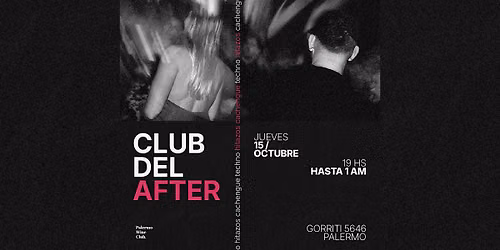 Club del After | After Office con DJ en Palermo \u2014 Jueves 15\/10