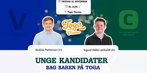 Kommunalvalgs-\u00f8l: Sigurd og Nicklas bag baren p\u00e5 Toga