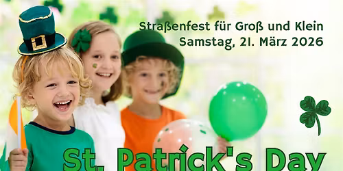 St. Patrick's Day Stra\u00dfenfest f\u00fcr Kinder
