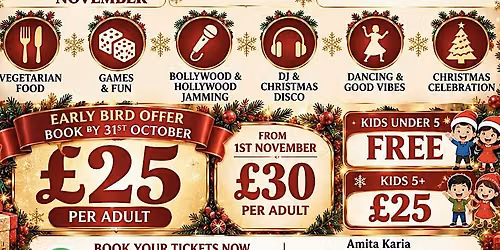 Sisters Kitchen Christmas Supper Club \u2013 Bollywood & Hollywood Jamming