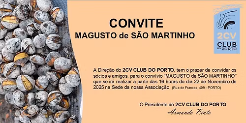 MAGUSTO de SÃO MARTINHO