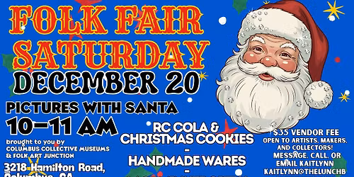 Folk Fair Saturday: Holiday Market + Photos with Santa (10\u201311AM)