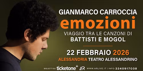 Gianmarco Carroccia - "Emozioni" Alessandria, teatro Alessandino