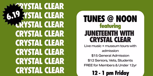 TUNES @ NOON featuring Crystal Clear