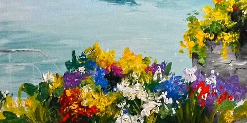 Join Brush Party with Jess to paint 'Blossom Bay' in Sheffield