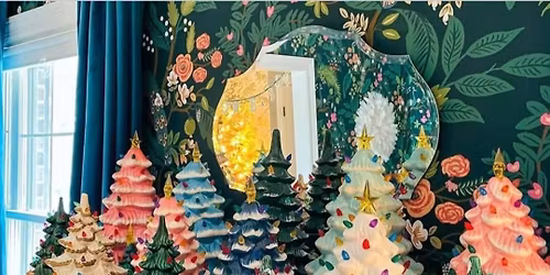  \ud83c\udf84 Ladies Night Ceramic Christmas Tree Painting 