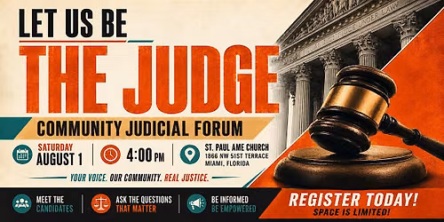 LET US BE THE JUDGE
